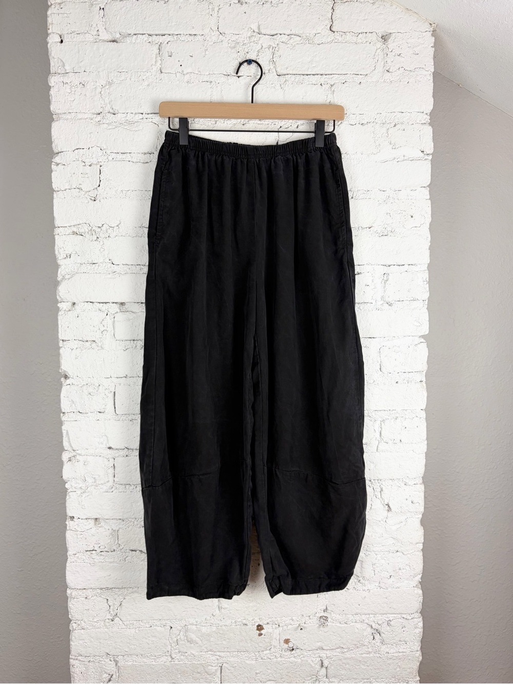 Cut Loose Pants Grey Black Acid Wash Tie Dye Balloon Wide Leg Lantern Pants XS